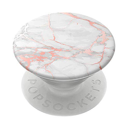 PopSockets Adhesive Phone Grip, Holder- Rose Gold Lutz - color: Pink Marble, size: small