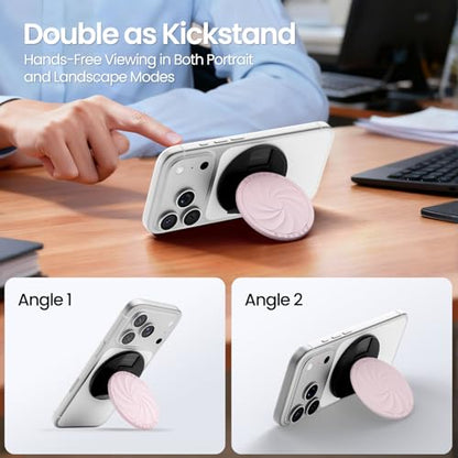 ORNARTO Vortuxe for MagSafe Phone Grip with Kickstand, Chalk Pink - color: Chalk Pink
