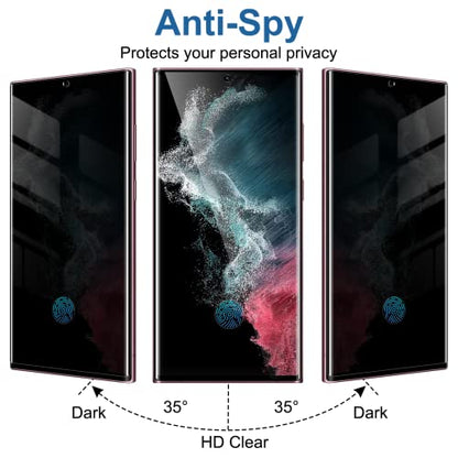 YWXTW [2 Pack] Privacy Screen Protector for Samsung Galaxy S22 Ultra 5G