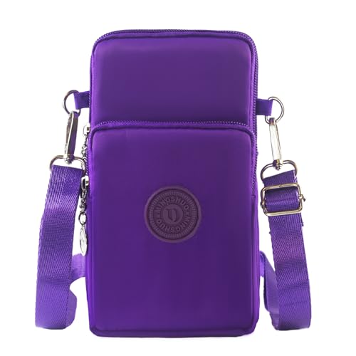 JANKS Small Crossbody Bags for Women Mini Cell Phone Purses Handbag Shoulder Bag - color: 010 Purple