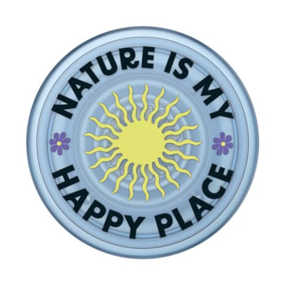 PopSockets Adhesive Phone Grip, Holder, Phone Stand, Plant-Based - Nature - color: Nature Is My Happy Place Translucent