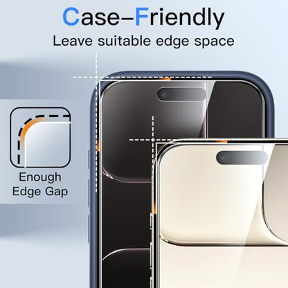 JETech 360° Privacy Screen Protector for iPhone Air, 2-Pack - size: iPhone Air