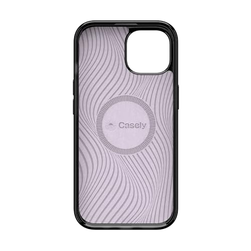Casely iPhone 15 Plus Case | Tie Dying Over You | Purple Marble | Compatible with MagSafe | Classic Ultra Slim Design - color: Tie Dying Over You | Purple Marble