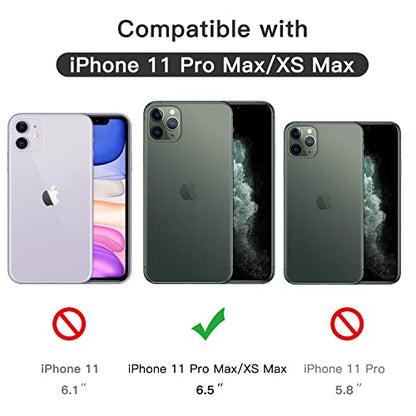 JETech Full-Coverage Screen Protector for iPhone 11 Pro Max/Xs Max, 3-Pack | Black Edge Tempered Glass, Easy Installation Tool, HD Clear, Case-Friendly - size: iPhone 11 Pro Max, iPhone XS Max