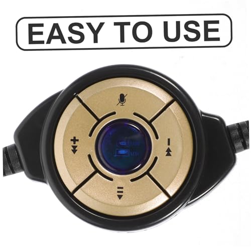 NUOBESTY Black Single Ear Gaming Headset with Mic, USB Plug and Play
