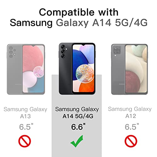 JETech Screen Protector for Samsung Galaxy A14, 3-Pack - size: Galaxy A14