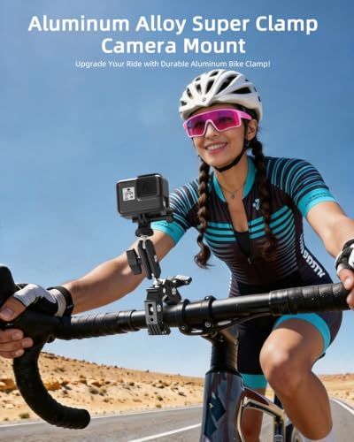 Phone Clamp Mount, 360° Dual Ballhead for Phone & Action Camera
