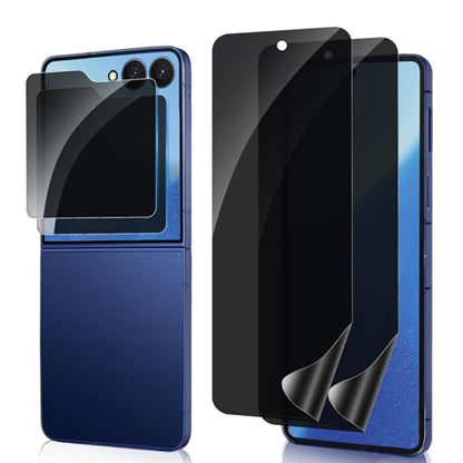 2 Sets Privacy Screen Protector for Samsung Galaxy Z Flip 7 6.9" - size: Samsung Galaxy Z Flip 7