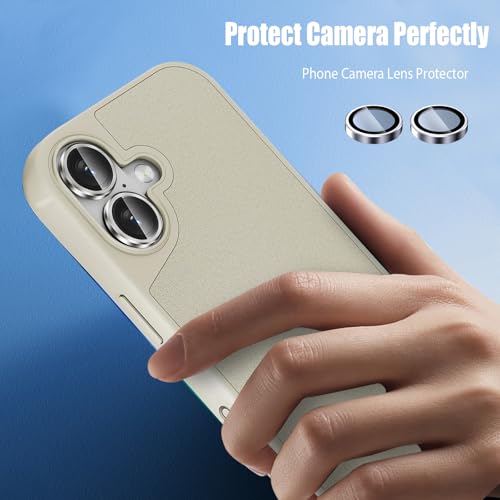Compatible with iphone 17 Camera Lens Protector [1 Set ], Individual Lens Protectors, Scratch-Resistant Ultra-Thin Tempered Glass with Aluminum Edging, for Apple iphone17 Phone 6.3 inch (Blue)