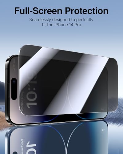 SMARTDEVIL 2 Pack for iPhone 14 Pro Privacy Screen Protector