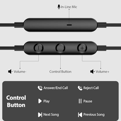 USB C Earbuds Headphone for iPad 10th Gen for iPhone Duo 18 Pro 17 15 Black - color: Black