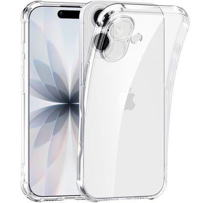 WXR for iPhone 17 Case Crystal Clear, Anti-Yellowing, Soft TPU, 6.3" - size: for iphone 17 case