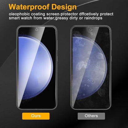 3 Pack Privacy Screen Protector for Samsung Galaxy S23 FE, Anti Spy Tempered Glass 9H Hardness, Black Protector Anti Spy, Bubble Free, Anti-Scratch - size: Galaxy S23 FE FK3