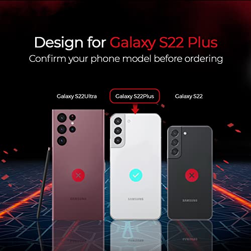 MOTIVE Heavy Duty Case for Samsung Galaxy s22 Plus, Belt Clip | 6.6" | Bunker Series, Military Grade Multi-Layer Protection, PC/TPU Build, Sealed Port Cover, 20 ft Drop tested - size: S22 Plus