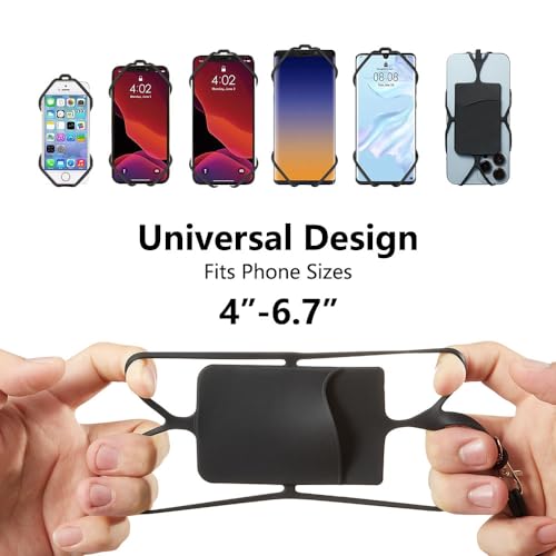 Kinizuxi 2 Packs Cell Phone Lanyard,Adjustable Neck Strap Phone Holder