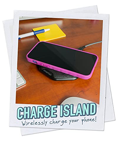 Smartish Fast Wireless Charger - Charge Island - Qi-Certified 15W Universal Charging Pad [Textured & Non-Slip] for iPhone, Samsung Galaxy, AirPods Pro, Qi-Enabled Devices - Black Tie Affair - color: Black Tie Affair, size: CHARGE ISLAND