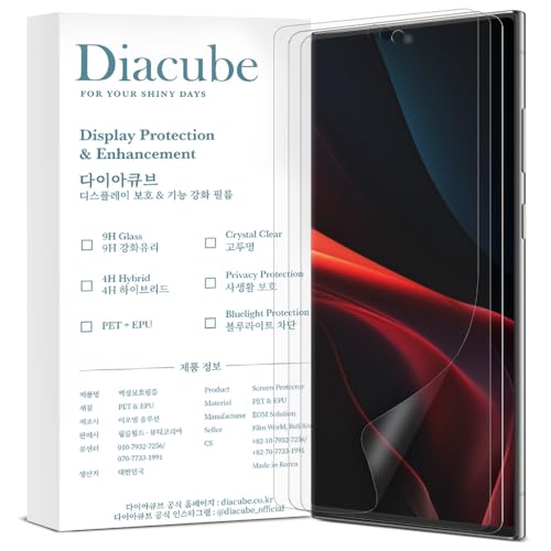 [3 Pack] For Samsung Galaxy S24 Ultra, 3 Pack Anti-Glare Matte Screen Protector, [Support Fingerprint Unlock], Anti-Fingerprint, Full Coverage, Self-Healing, Bubble-Free Easy Installation with - size: Galaxy S24 Ultra