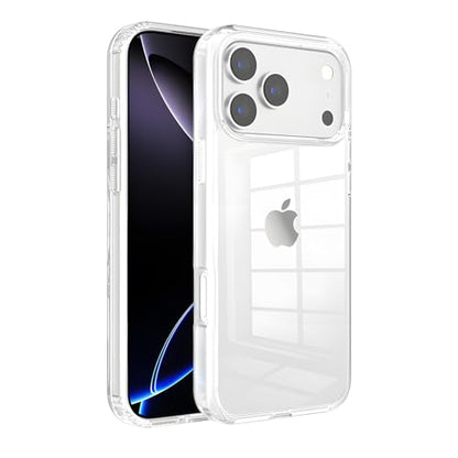 Ultra-Clear Hybrid Case Shockproof & Anti-Yellowing Phone Case | TPU + Acrylic Dual Protection | Slim Fit & Scratch-Resistant Design for iPhone 17 pro - size: iphone 17 pro