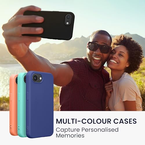 kwmobile Case Compatible with Apple iPhone 17e / iPhone 16e Case - Soft Slim Protective TPU Silicone Cover - Black Matte - color: black matte