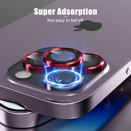 Camera Lens Protector Compatible with iPhone 12 Pro Max,Scratch Resistant,HD Clear Tempered Glass Camera Lens Protection Cover,Case Friendly Easy to Install - Claret - color: Claret, size: iPhone 12 Pro Max