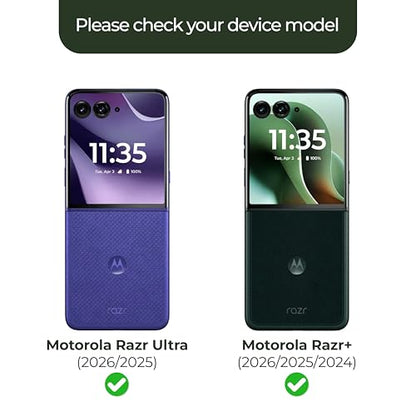 ArmorSuit 3 Pack Front Display Screen Protector for Motorola Razr Ultra (2026/2025) / Razr+ Plus (2026/2025/2024) Case Friendly MilitaryShield HD Clear Film - Made in the USA
