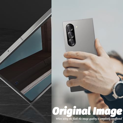Orzero (3 Pack) Camera Lens Protector Compatible for Samsung Galaxy Z Fold 6, Protector de Cámera Tempered Glass 9 Hardness High Definition Anti-Scratch Case Friendly Does not Affect Night Shots - size: Samsung Galaxy Z Fold 6