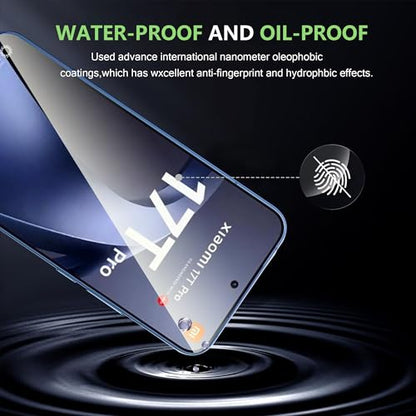 for Xiaomi 17T Pro Screen Protector with Camera Lens Protector, 9H Hardness Anti-Scratch Tempered Glass flim, Case Friendly, Anti-Fingerprint,Anti-Scratch (2+2 PACK) - color: A27