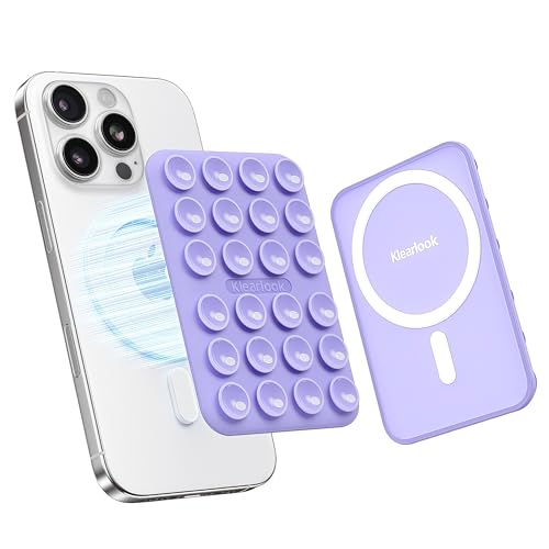 Klearlook Magnetic Suction Phone Mount for MagSafe Case, Lavender - color: Lavender