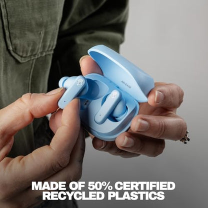 Skullcandy Smokin’ Buds Wireless Noise Isolating Earbuds - Preppy Blue - color: Preppy Blue