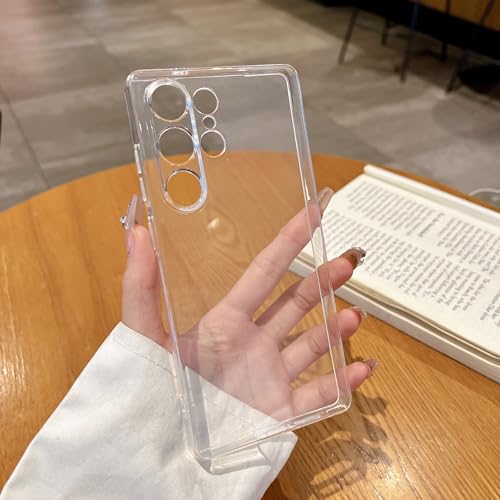 Compatible with Samsung Galaxy S25 Ultra Clear Case（Only）.Cover for S25 Ultra. Glossy Slim Thin Soft funda capa para for Galaxy S25 Ultra 6.9 inch.Not MagSafe (Clear) - color: Clear