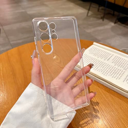 Compatible with Samsung Galaxy S25 Ultra Clear Case（Only）.Cover for S25 Ultra. Glossy Slim Thin Soft funda capa para for Galaxy S25 Ultra 6.9 inch.Not MagSafe (Clear) - color: Clear