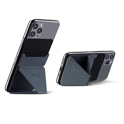 MOFT Adhesive Card Holder for Android, iPhone and Most Smartphones, 2 Viewing Angles, Slim Phone Stand (Starry Grey) - color: Starry Grey