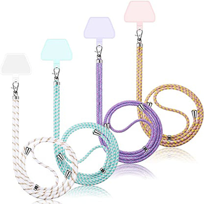Weewooday 4 Pcs Phone Lanyard Crossbody Phone Strap, Bright Color Series - color: Bright Color Series