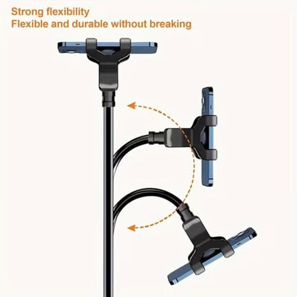 TV Stand with 360° Swivel Wheel, Adjustable Angle Mobile Phone Holder for Bathroom, Bedside, Office, RV - Durable and Space-Saving Design for Home Use