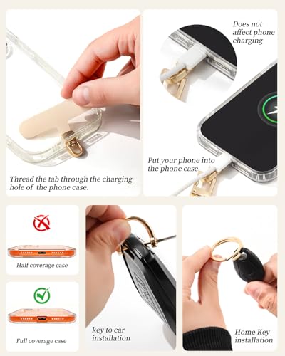 Cell Phone Wrist Strap for Women, Versatile Cell Phone Wristlet Strap - color: Black