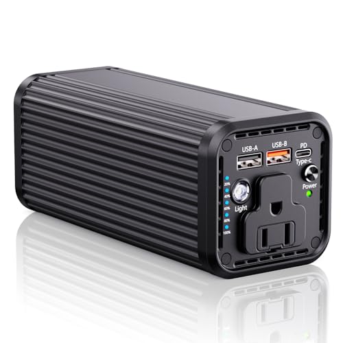 Power Bank with 100W AC Outlet, 27000mAh (98Wh) Portable Laptop Charger, 65W USB-C PD Fast Charging Battery, Wireless Charging Portable Power Supply for Travel, Camping, Road Trip & Emergency Backup
