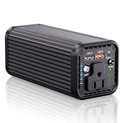 Power Bank with 100W AC Outlet, 27000mAh (98Wh) Portable Laptop Charger, 65W USB-C PD Fast Charging Battery, Wireless Charging Portable Power Supply for Travel, Camping, Road Trip & Emergency Backup