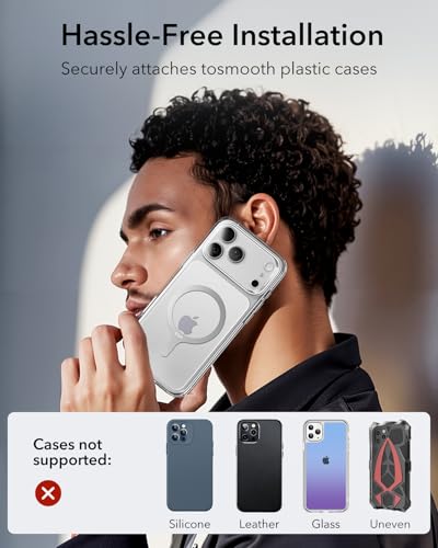 ESR for MagSafe Sticker, MagSafe Ring for iPhone 18 Pro Max/17-12 - color: White