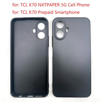 Phone Case for TCL K70 Prepaid Smartphone 6.75" - Slim Matte Black Case - [Lightweight] Full Body Protective Phone Cases Cover | Compatible with TCL K70 5G, Alcatel (K70) T523V