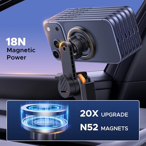 UGREEN Tesla Phone Mount with Strongest Magnet Power, Fully Adjustable View