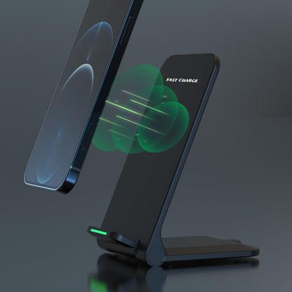 15W Wireless Charger Dual Coil Foldable Mobile Phone Fast Charging Stand Pad for iPhone 17 16 15 14 13 12 11 Xr X Pro Max Samsung S21 S20 S8 9 Huawei Xiaomi LG (White NO Cable) - color: White NO Cable