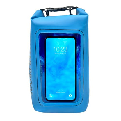 Nupouch Waterproof Cell Phone Sling Bag - Waterproof Phone Pouch Crossbody Dry Bag with Touchscreen Window for Travel, Beach, Boating, Hiking - Blue - color: Blue