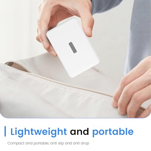 Case for TORRAS MiniMag Power Bank 10000mAh,Silicone Protective Cover with Shockproof Bumper,Anti-Fingerprint Dust Resistant,Washable Non-Slip Skin,Charge-Through Cutout,Portable Travel Sleeve,White - color: White