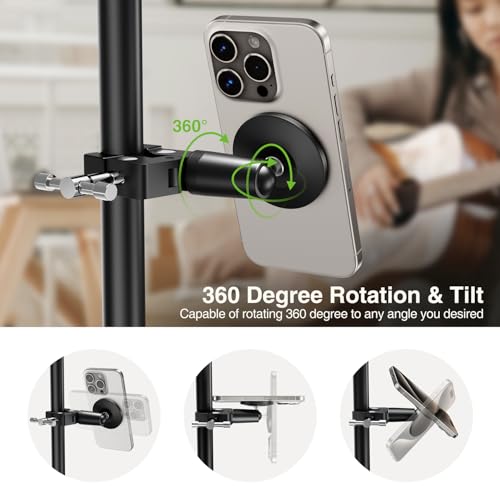 elitehood Magnetic Phone Clamp Mount, Universal Magsafe iPhone Holder Clip - style: Magnetic Mount