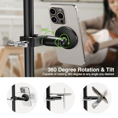 elitehood Magnetic Phone Clamp Mount, Universal Magsafe iPhone Holder Clip - style: Magnetic Mount