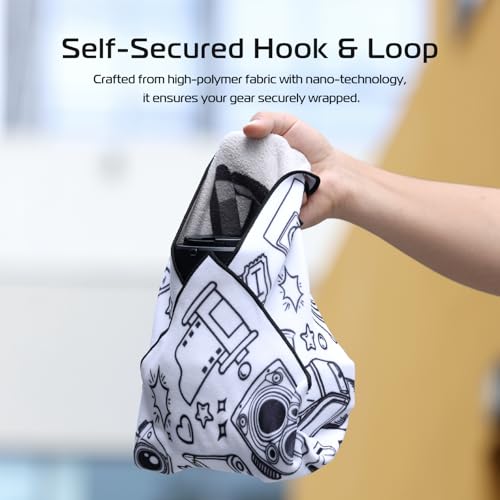 ULANZI Protective Anti-Scratch Lens Wrap Self-Adhesive Cloth f DSLR Camera - color: Off White