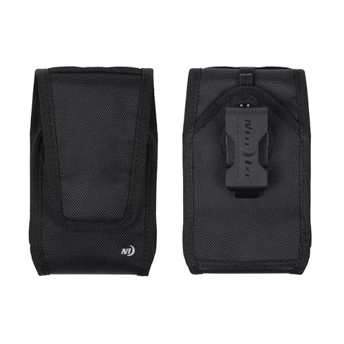 Nite Ize Clip Case Cargo Universal Rugged Phone Holster - Holster for Men's & Women's Belts - Utility Belt Pouch - Phone Accessories - XX-Large, Black - size: XX-Large, style: Vertical