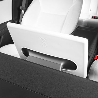Car Touchscreen Anti-Scratch Protective Frame Cover Compatible with Tesla Model Y/3 Juniper 2025 Full Coverage Accessories(White) - color: White
