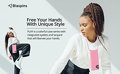 Crossbody Lanyard Strap Case for iPhone 14 Pro Max, Neck Cross Body, Adjustable Holder Removable, Drop Protection Shockproof, Hands-Free Silicone Case 6.7 inch, 150 cm Strap, iP14PM - Pink - color: Pink