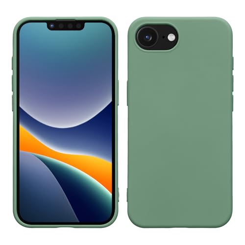 kwmobile Case Compatible with Apple iPhone 17e / iPhone 16e Case - Slim Protective TPU Silicone Phone Cover - Pottery Green - color: Pottery Green, size: iPhone 17e / iPhone 16e